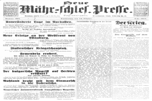 Schwarzes und weißes Foto eines Mannes in Anzug und Krawatte auf der Titelseite einer deutschen Zeitung, mit sichtbarem Text und ernstem Gesichtsausdruck.